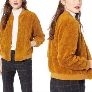 J Crew teddy bear bomber jacket